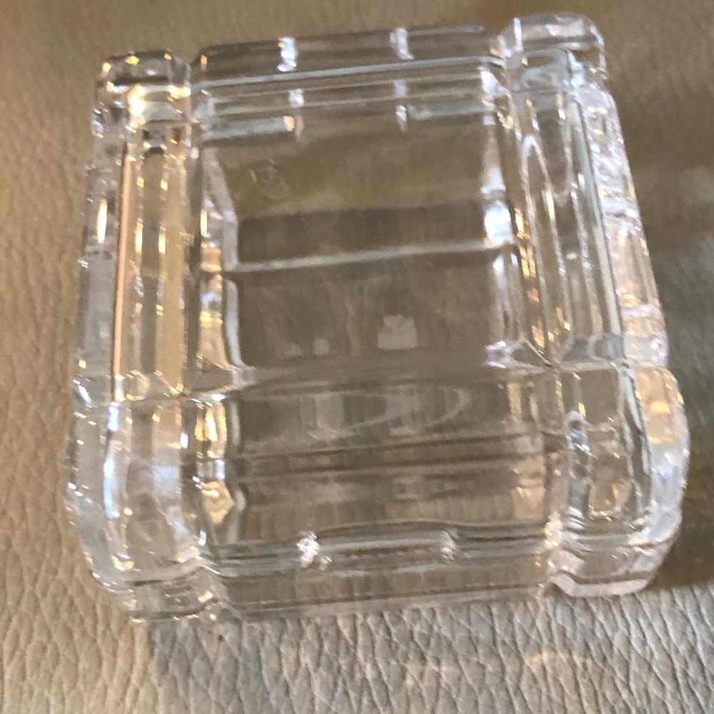 Galway Crystal Shamrock Square trinket box 24% lead crystal - Picture 7 of 15